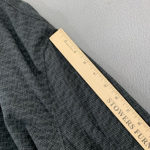 Awearness Kenneth Cole Polo Shirt Mens 2XL Gray Slim Fit Long Sleeve Geometric - Picture 11 of 16